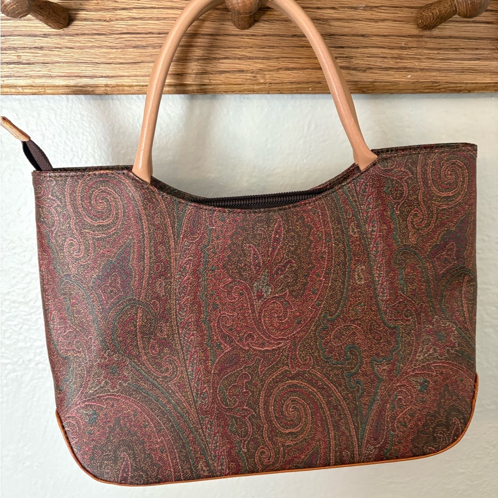 Etro Paisley Tote Bag - Red and Green